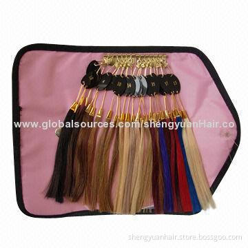 Human hair color chart